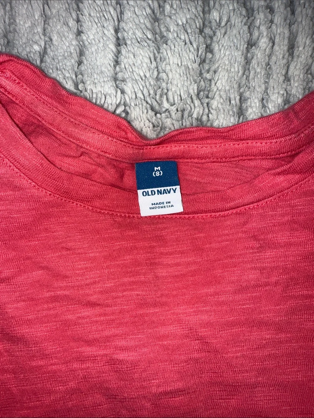 Old Navy Coral Ruffle Sleeve Tank Top